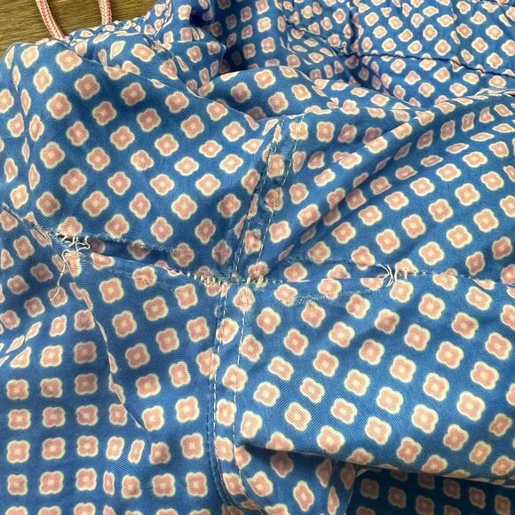 Peter Millar Men's Swim Trunks Blue Printed, Drawstring, Mesh Liner, Summer - Picture 9 of 16